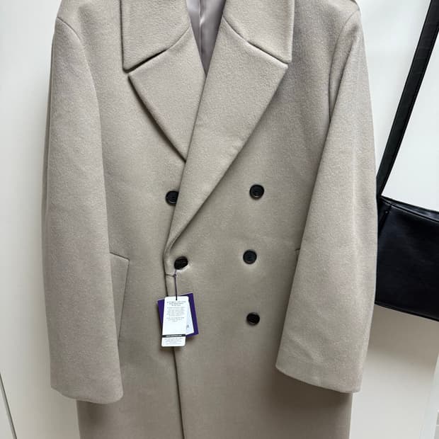 무신사 스탠다드 프리미엄 캐시미어 20 울 80 더블 코트 M 새상품