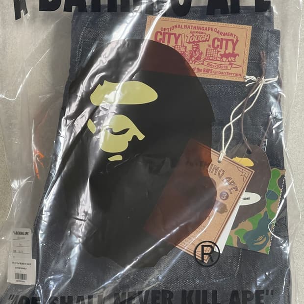 베이프 샤크 130z 데님 팬츠(M) BLACK