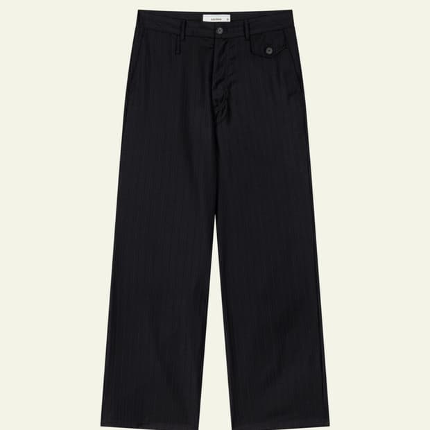 웨이비니스 Fissure Stripe Layered Slacks m