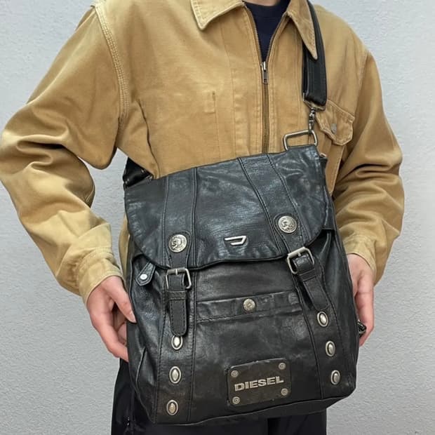 (희귀 매물) 디젤 레더 백팩 
