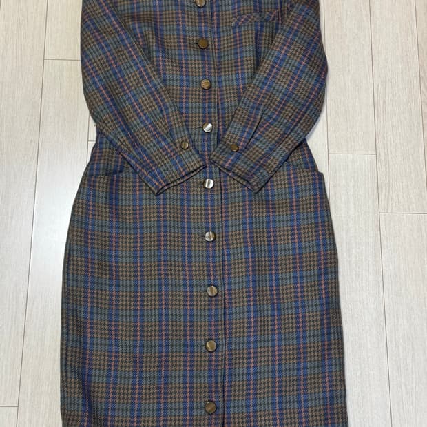 JPN Vintage 체크원피스