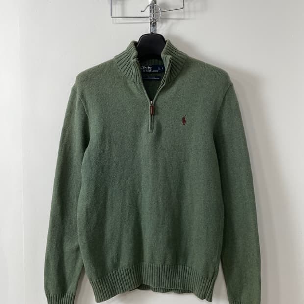 폴로 랄프로렌 하프집업 코튼 니트 