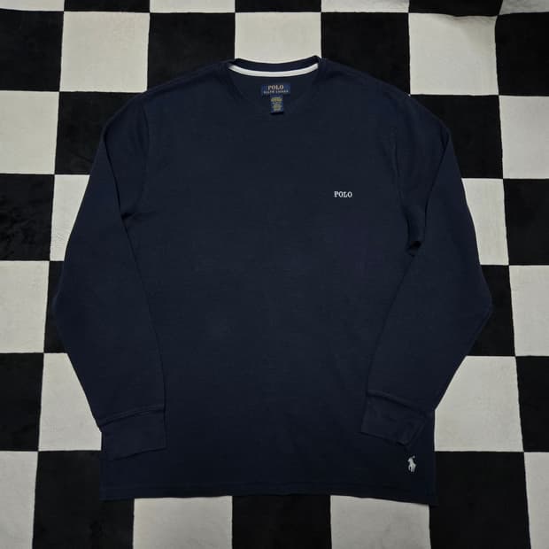 XL 폴로랄프로렌 스펠아웃 와플 티셔츠 네이비