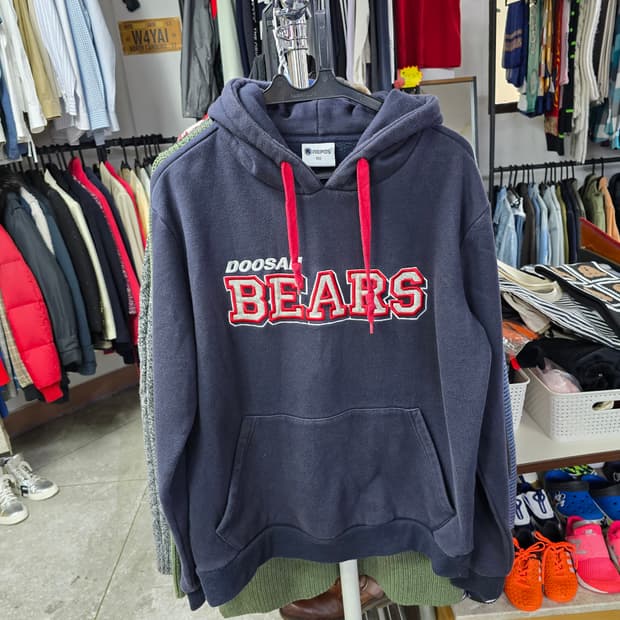 두산베어스 네이비 후드티 (1389)