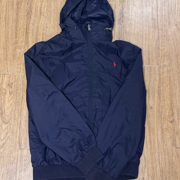 폴로랄프로렌 바람막이 후드 자켓 네이비