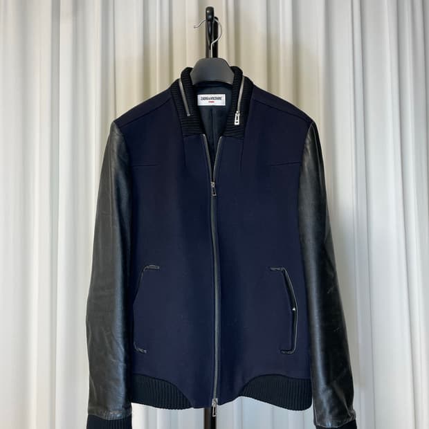 쟈딕앤볼태르 테디울 레더 스타디움 자켓