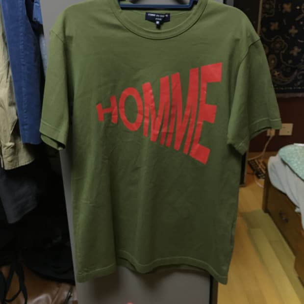 꼼데 옴므 프린팅 반팔