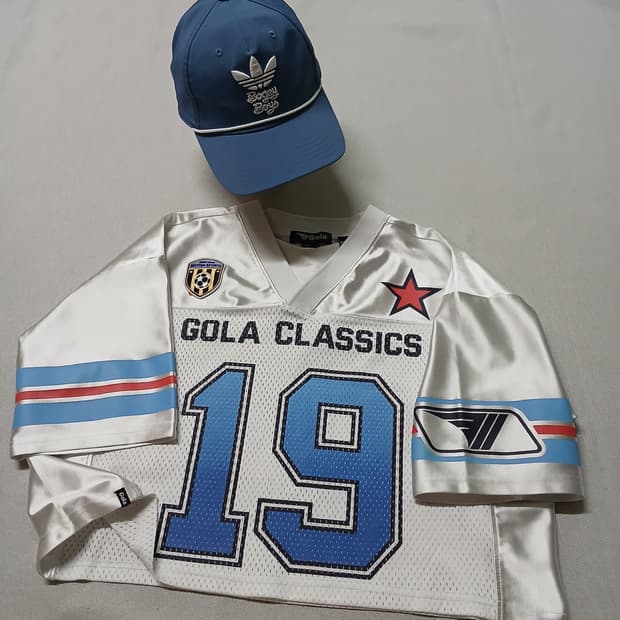 GOLA 골라 크롭 풋볼 매쉬 져지 반팔 남녀공용