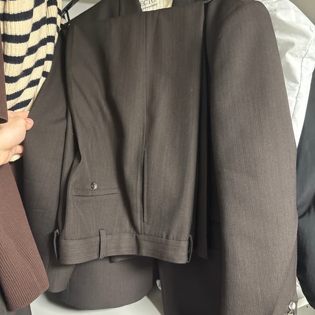 렉토 버진울 빈티지 브라운 상의s 하의 m 셋업으로만 판매