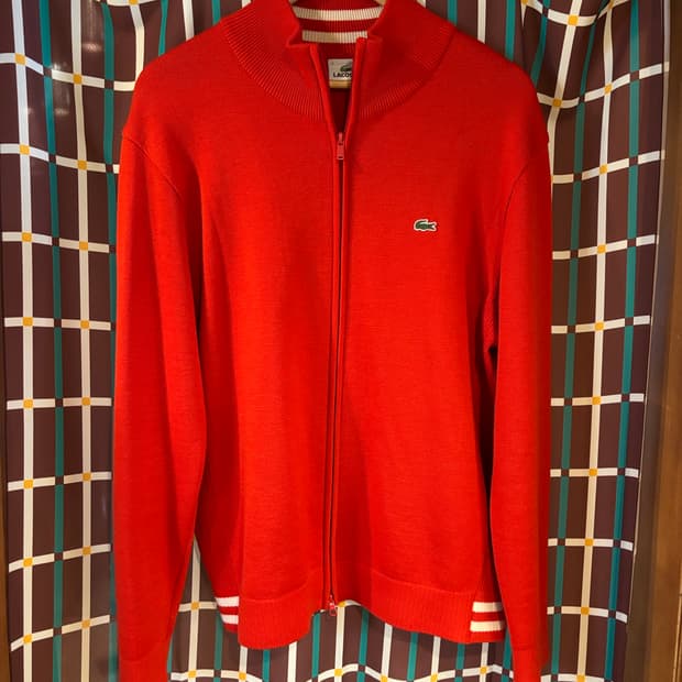 라코스테 니트 집업