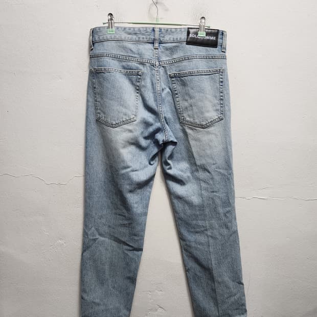 솔리드옴므 연청 데님 청바지