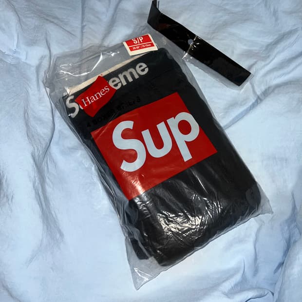 슈프림 헤인즈 블랙 드로즈