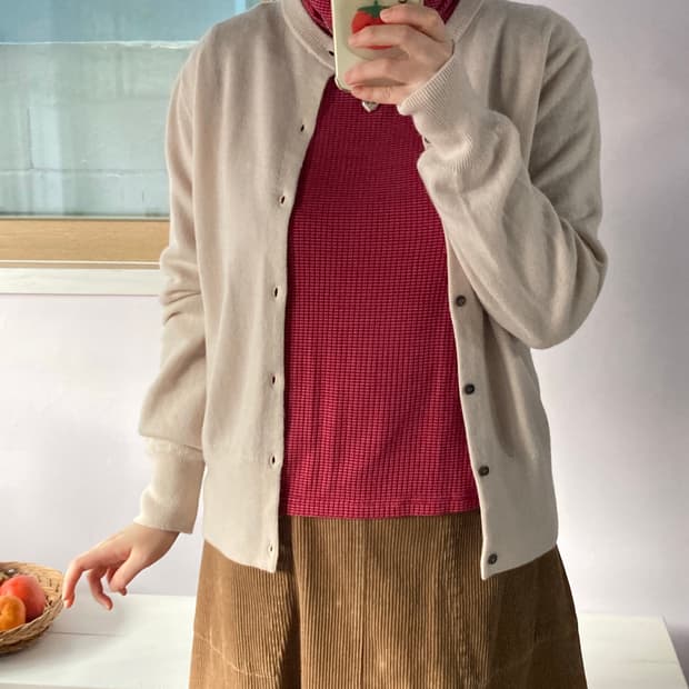 밀라오웬 뮤트 울블렌드 가디건