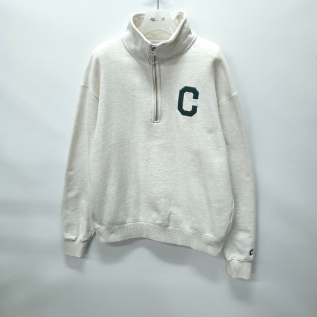 커버낫 여성 C 로고 하프집업 맨투맨