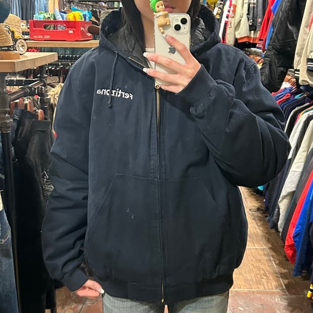 [HI] tri mountain 후드 자켓 네이비