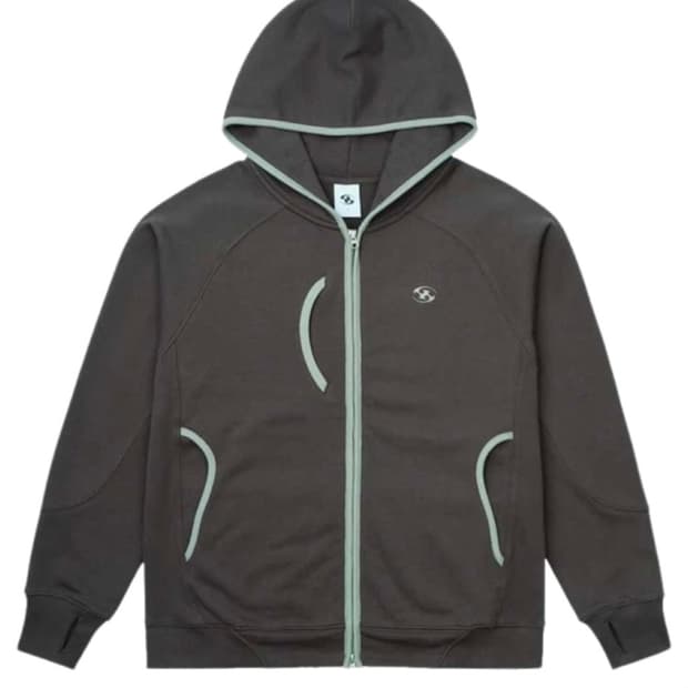 산산기어 후디 집업 브라운 - 24SS