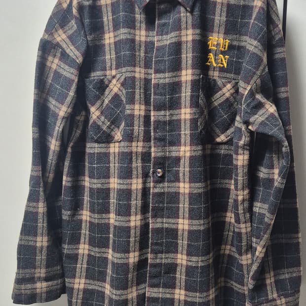 EVANLAFORET 울혼방 체크셔츠