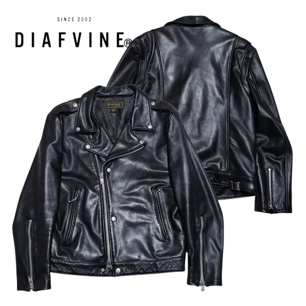 (L) DIAFVINE 디아프바인 스티어하이드 죠니 조니 라이더자켓