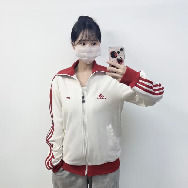 아디다스 오스트리아 코르도바 트랙탑 져지 화이트 레드