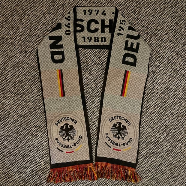 vintage Germany football scarf