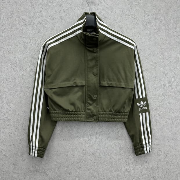 95 아디다스 X PARLEY 여자 크롭 져지 트랙탑