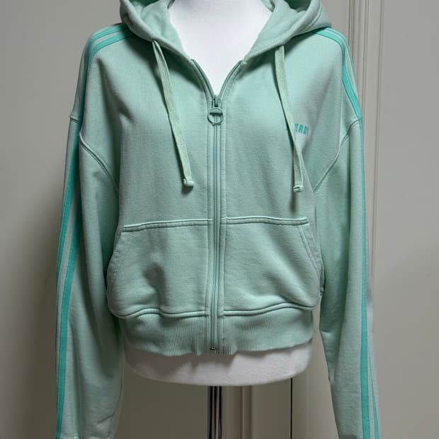 널디 민트 후드집업