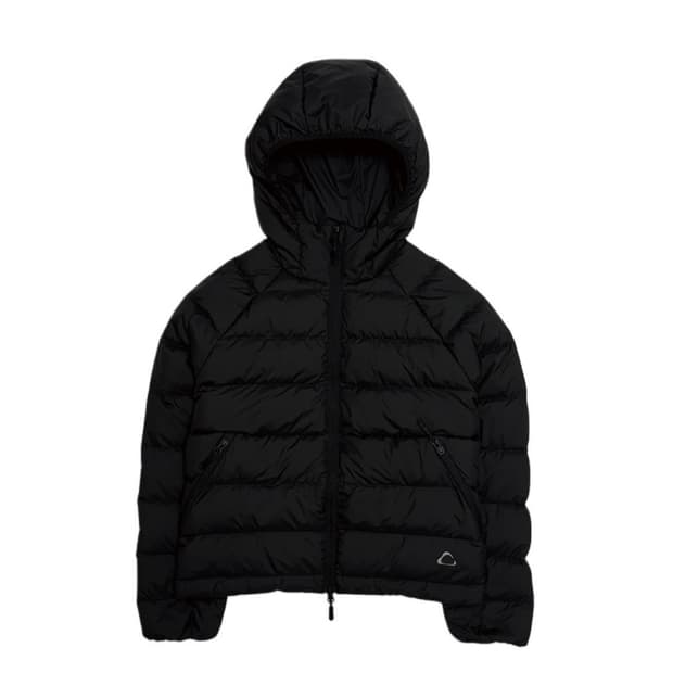 YUE project 후드 패딩 경량패딩 블랙