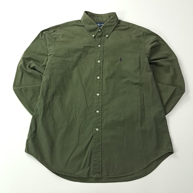 CK505 XL 폴로 00s 퍼플포니 페이디드 올리브그린 셔츠 남방