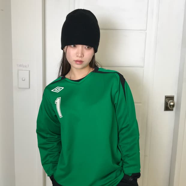 엄브로 빈티지 그린 키퍼 저지