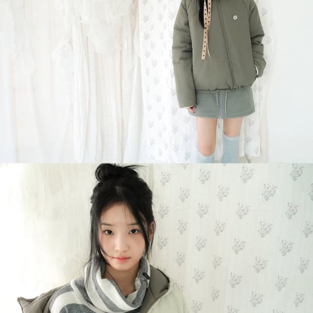 인앤양 리버시블 패딩 피스타치오 판매