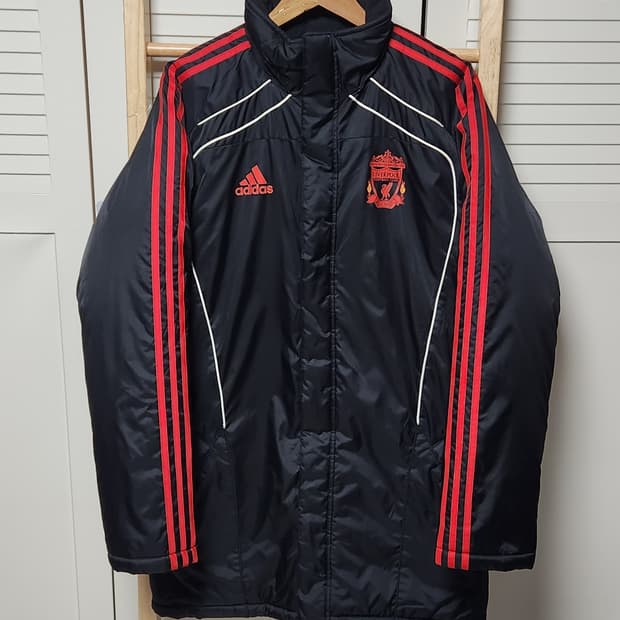 아디다스 리버풀 10-11 스탠다드 벤치 코트 패딩 점퍼 자켓