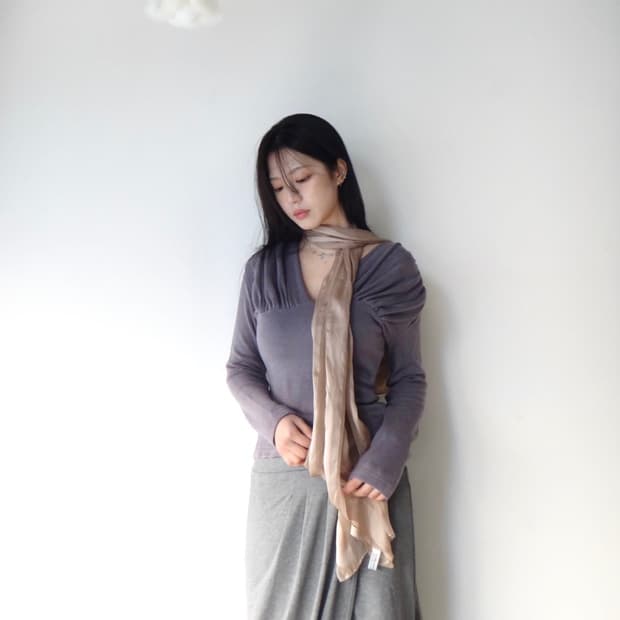 Femine boob knit / purple