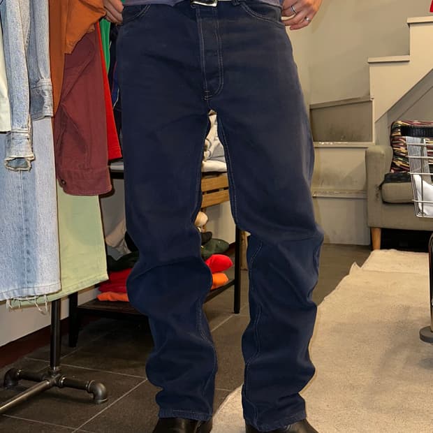 90’s Levi’s 501 navy denim washed pants