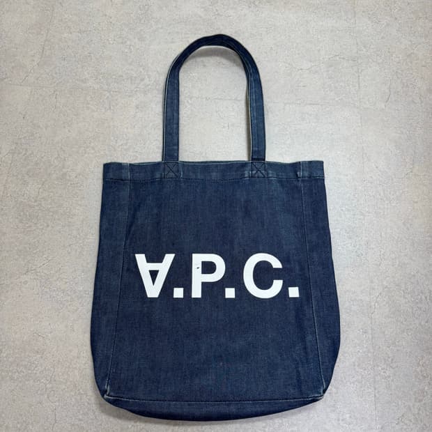 아페쎄 데님 에코백