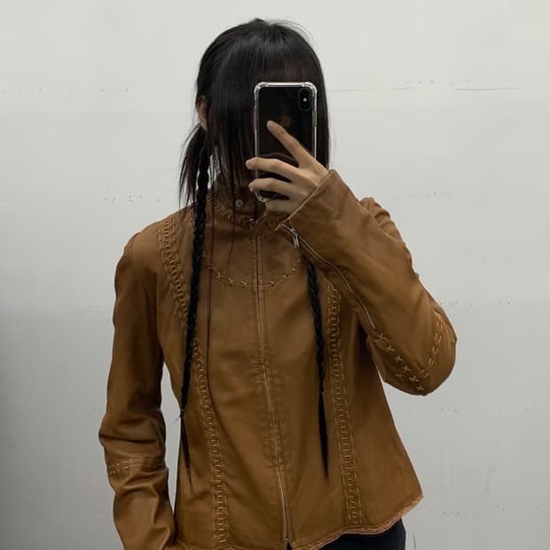 Vera pelle 웨스턴 스티치 레더자켓