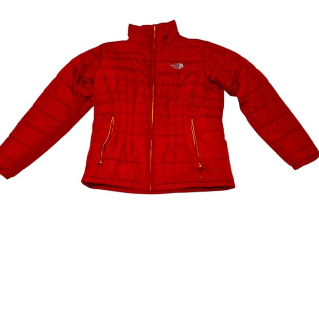 노스페이스 쨍한 레드 퀼팅 경량 패딩 자켓 여성 95
