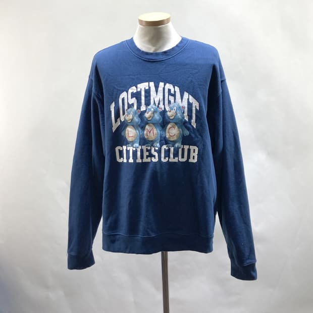 LMC 남성오버핏맨투맨티 네이비 M