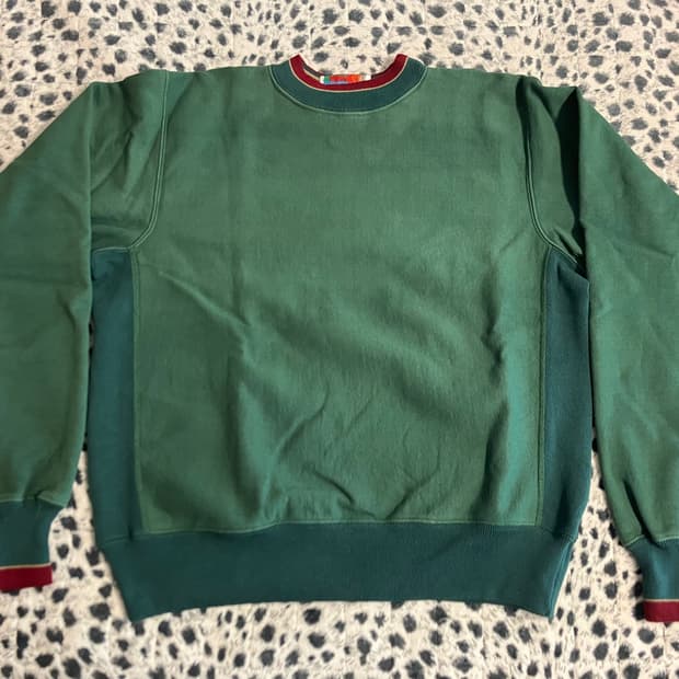 빈티지 USA 80-90sMT스포캔니팅밀스 리버스위브 그린 스웻셔츠 L