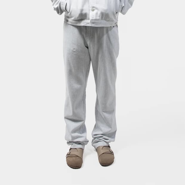 파프 8.0 denim pants right 라이트 그레이