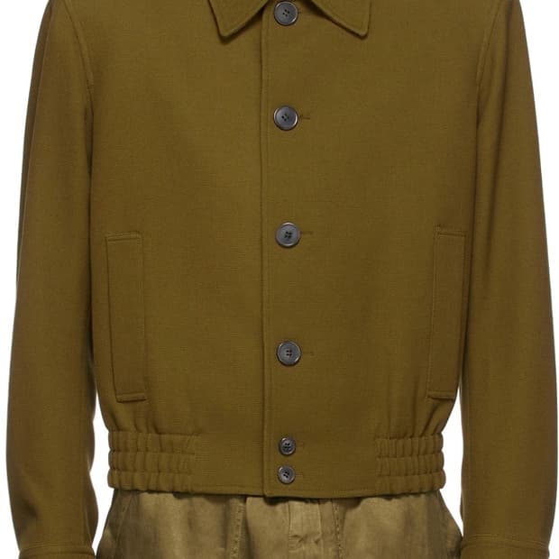 드리스 반 노튼 트윌 울 자켓 파워숄더 50