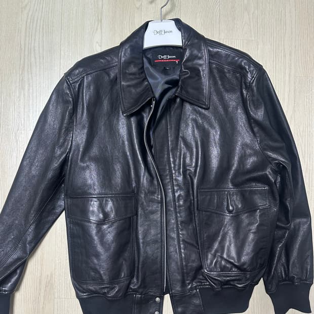 [L/택제거새제품] 도프제이슨 램스킨 A2 자켓 블랙