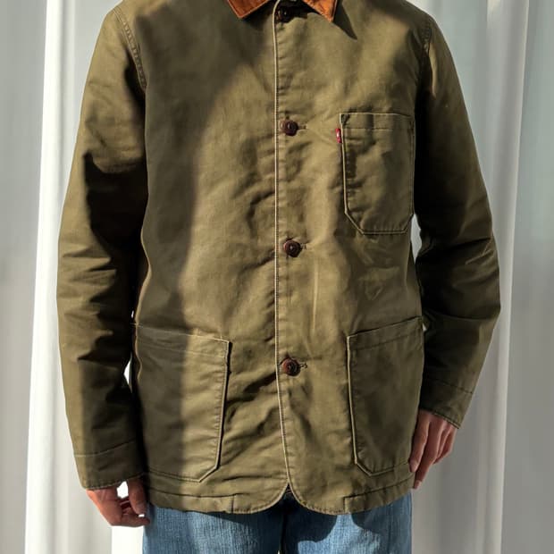 [L]리바이스 Levi's 왁스 올리브 엔지니어 워크 자켓
