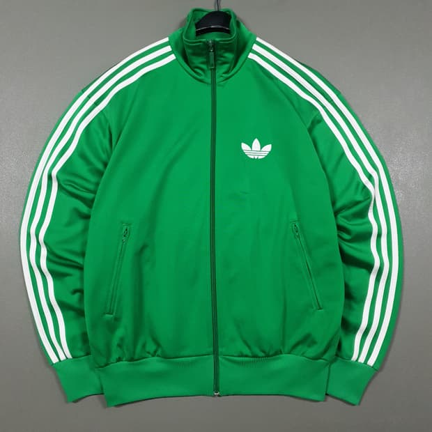 실측 L) 아디다스 유로파 파이어버드 희귀 대장급 트랙탑 져지 자켓 그린