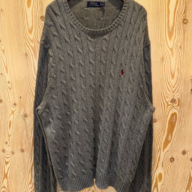 폴로 랄프로렌 꽈배기 니트