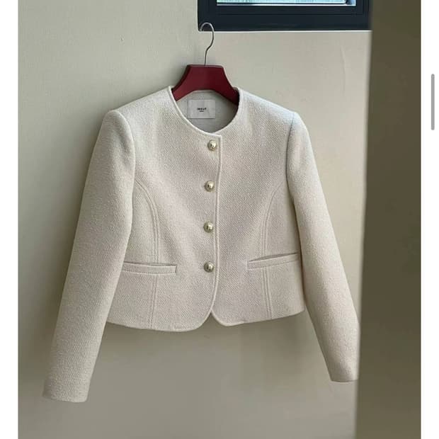 블랙 트위드자켓