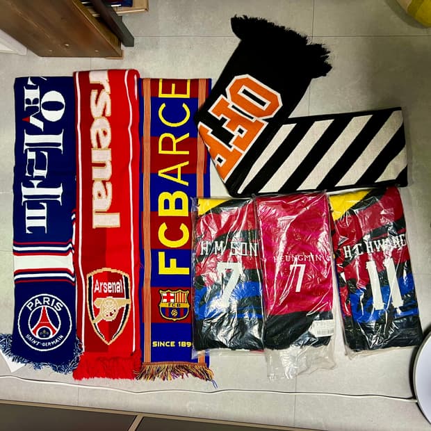 국대, 해외축구 등 머플러 일괄판매해요