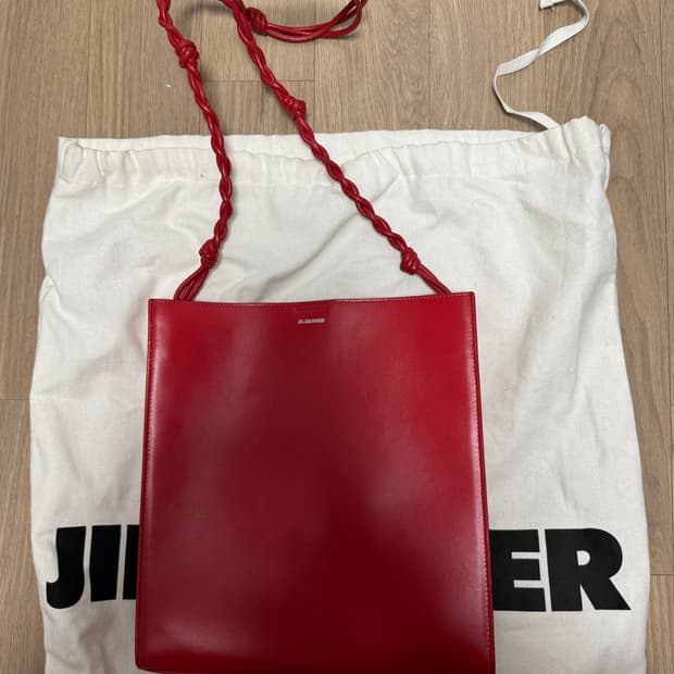 질샌더 탱글백 미디움 레드