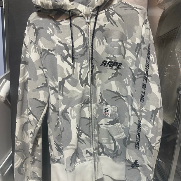 에이프 후드집업 L사이즈