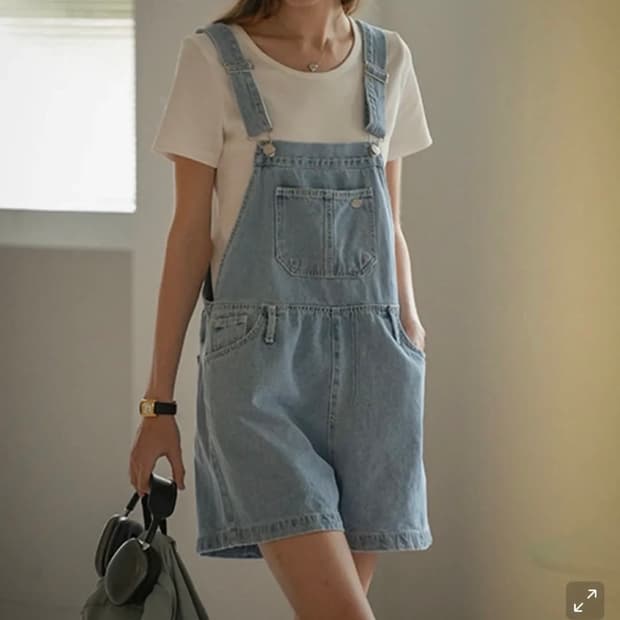 노운베러 데님 오버롤