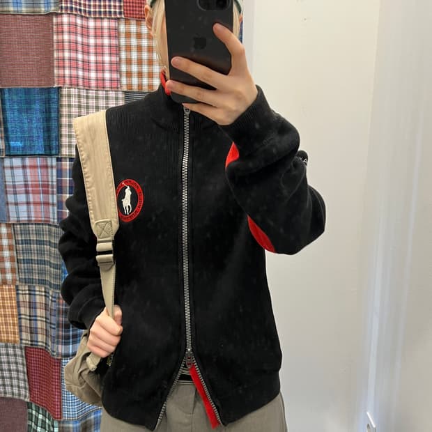 폴로 빅포니 레이싱 반집업